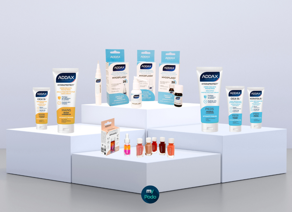 Nouvelle gamme Laboratoire Addax : L’expert des soins ciblés pour la peau et les ongles - My Podologie
