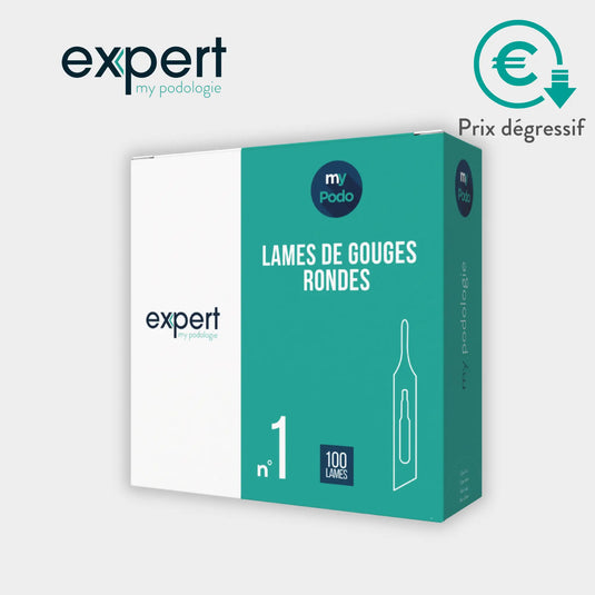 100 steriele gutsbladen - rond - Expert van My Podologie Expert 