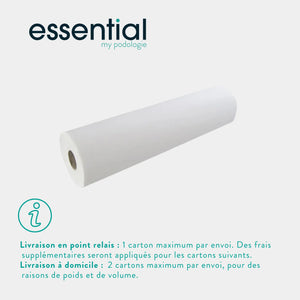 12 rouleaux Draps d'examen blancs - 132 formats - 2 Plis lisses Essential 