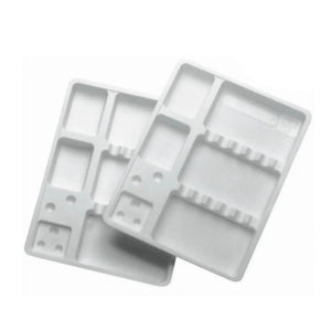 50 single-use care trays with compartments - 3 formats My Podology 100-mm-x-200-mm-White