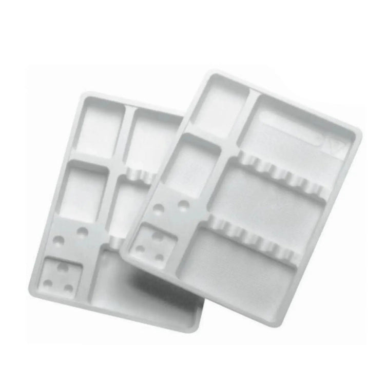 50 single-use care trays with compartments - 3 formats My Podology 100-mm-x-200-mm-White