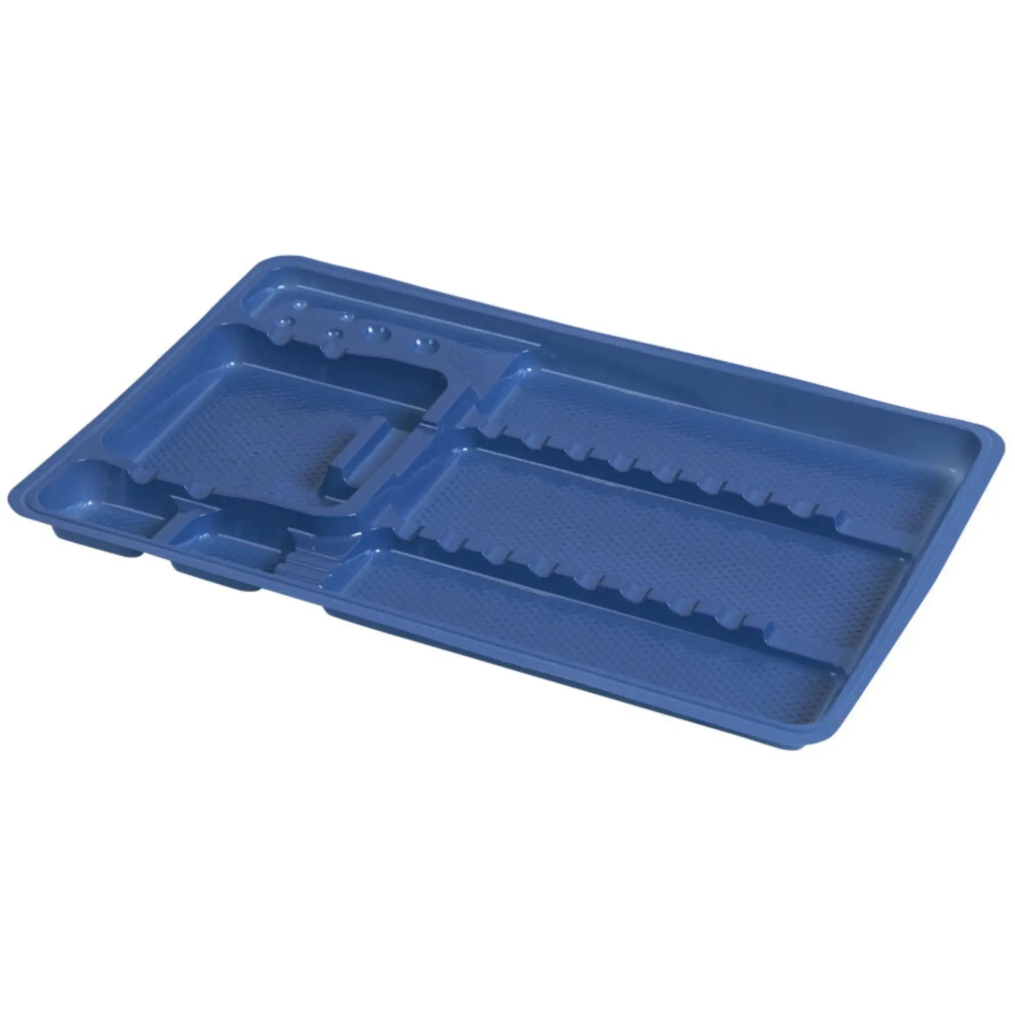 50 plateaux de soin à usage unique avec compartiments - 3 formats My Podologie  180-x-280-x-17-mm-Bleu-Marine
