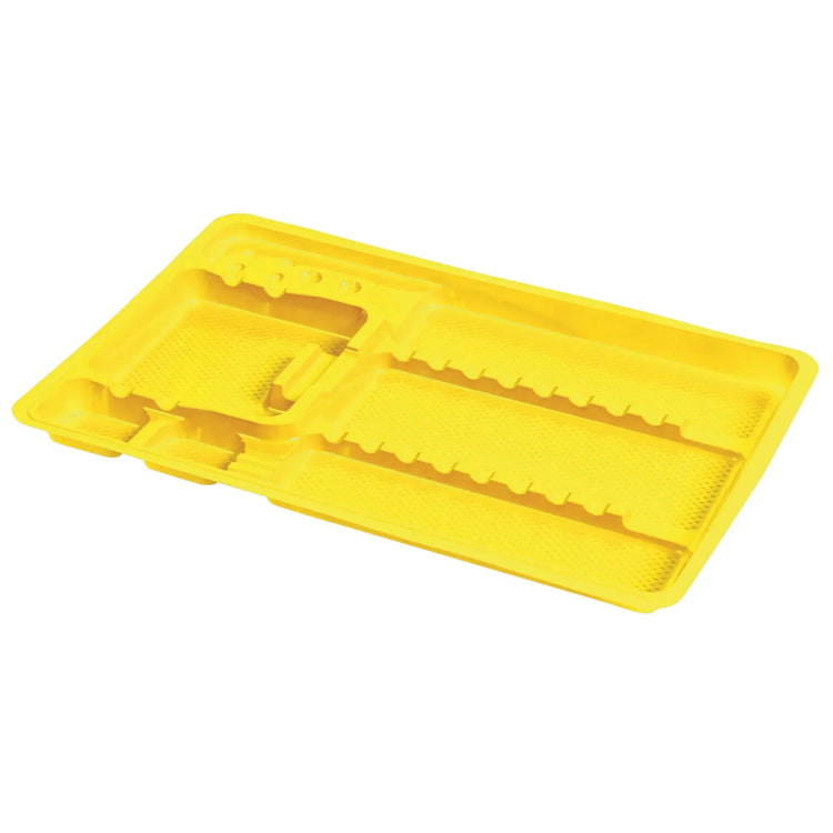 50 single-use care trays with compartments - 3 formats My Podology 180-x-280-x-17-mm-Yellow