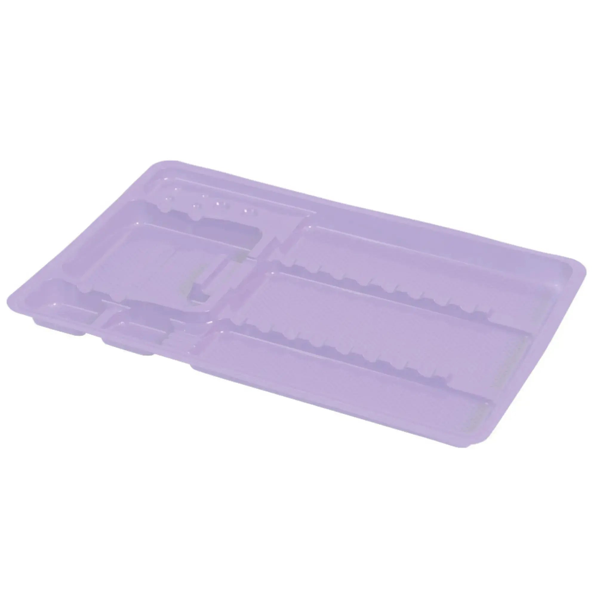 50 single-use care trays with compartments - 3 formats My Podology 180-x-280-x-17-mm-Lavender