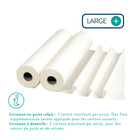 6 rollen Grote gladde witte onderzoeksvellen - 135 maten - 67 x 38 cm