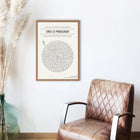 Affiche décorative labyrinthe - Salle d'attente cabinet pédicurie-podologie