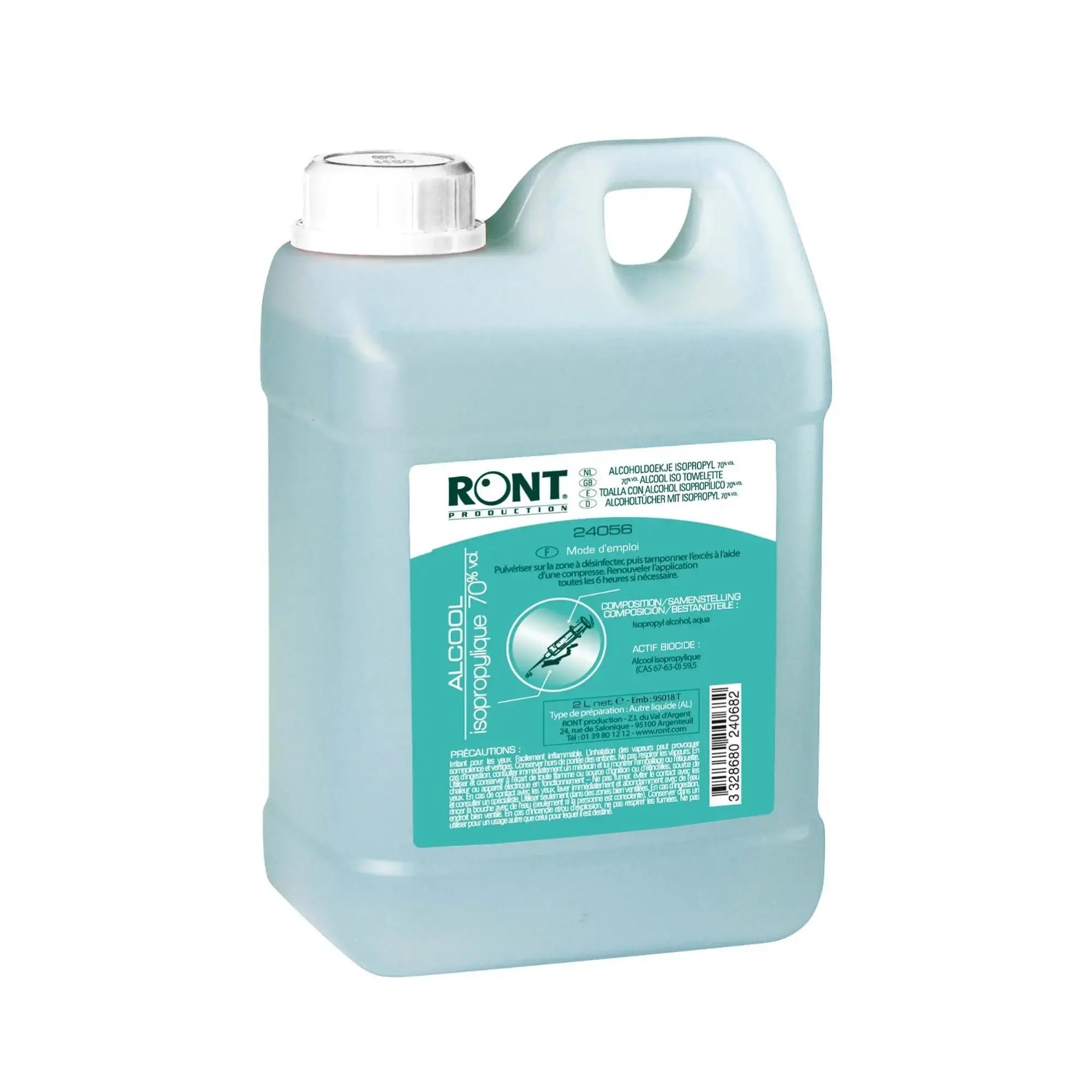 70° Isopropylalcohol - 5 capaciteiten beschikbaar - Ront - My Podologie