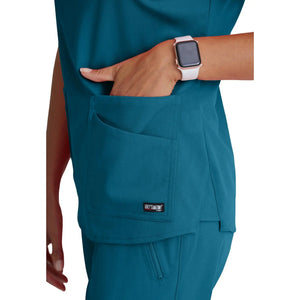 Aura - Tuniek met V-hals - Dames - Grey's Anatomy Stretch Grey's Anatomy 