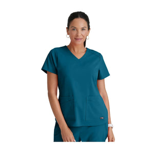 Aura - Tuniek met V-hals - Dames - Grey's Anatomy Stretch Grey's Anatomy Bahamas Blue / XL