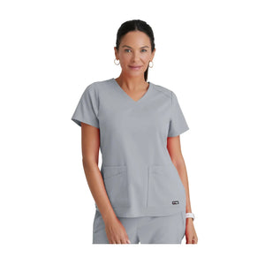 Aura - Tuniek met V-hals - Dames - Grey's Anatomy Stretch Grey's Anatomy Lichtgrijs / XL