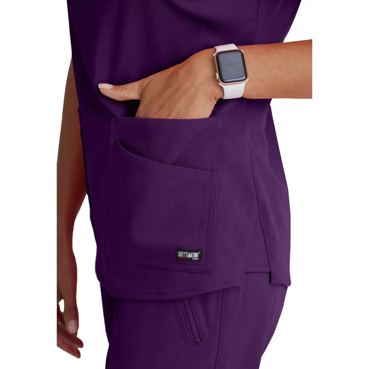 Aura - Tuniek met V-hals - Dames - Grey's Anatomy Stretch Grey's Anatomy 