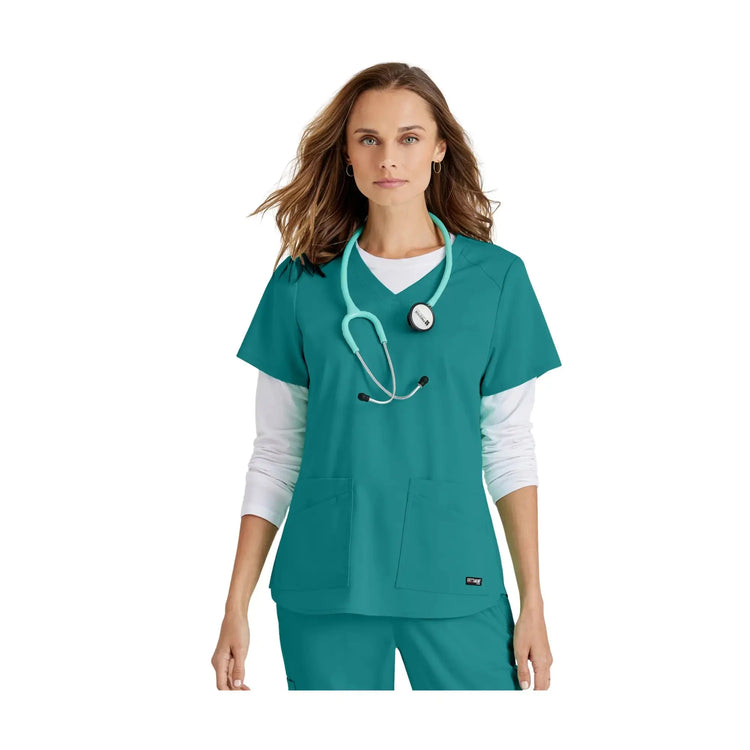 Aura - Tuniek met V-hals - Dames - Grey's Anatomy Stretch Grey's Anatomy 
