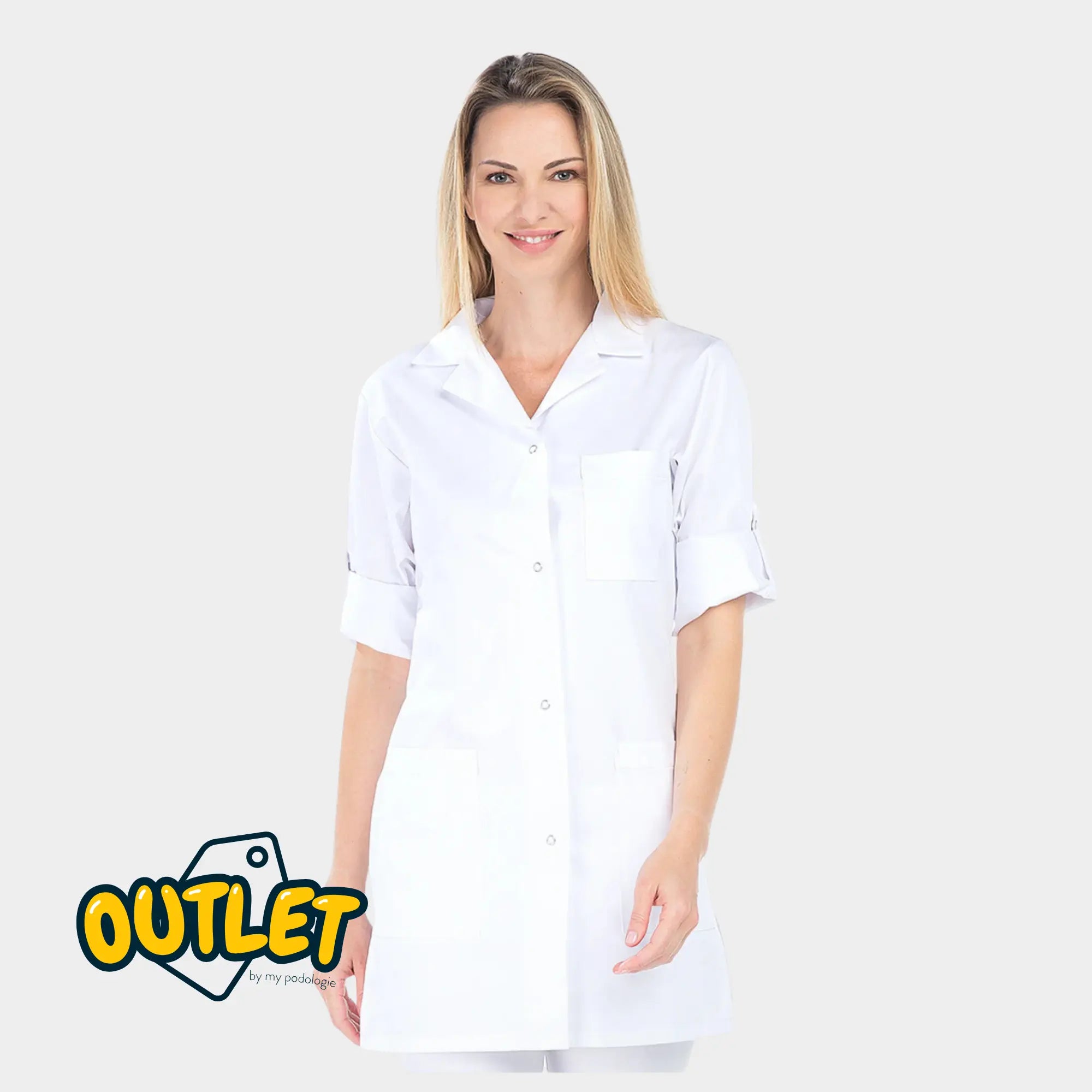 Blouse femme - Taille L - My Blouse // Fin de série My Podologie  Chloé - sergé blanc