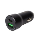 Dual USB 3.0 and USB-C car charger