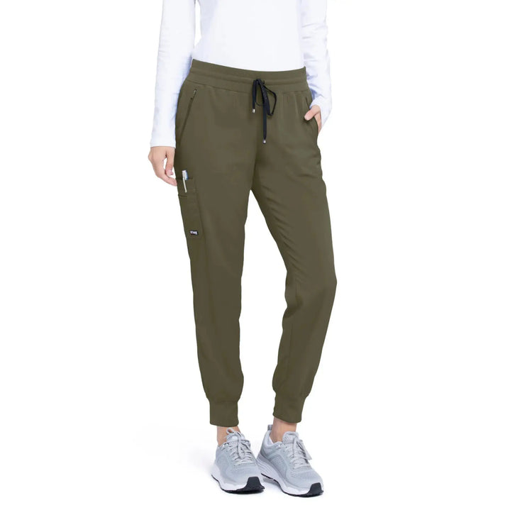 Eden - Drawstring Joggers - Women - Grey’s Anatomy Stretch Grey’s Anatomy  Olive Green / XL