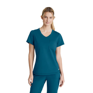 Elyra - Tunique col rond - Femme - Skechers Slip-ins SKECHERS SLIP-INS KNITS  Bleu Bahamas / XL