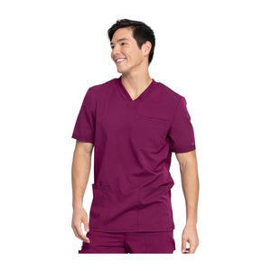 Espelette - Tunique col V - Manches courtes - Homme - Dickies Dickies  Bordeaux-3XL