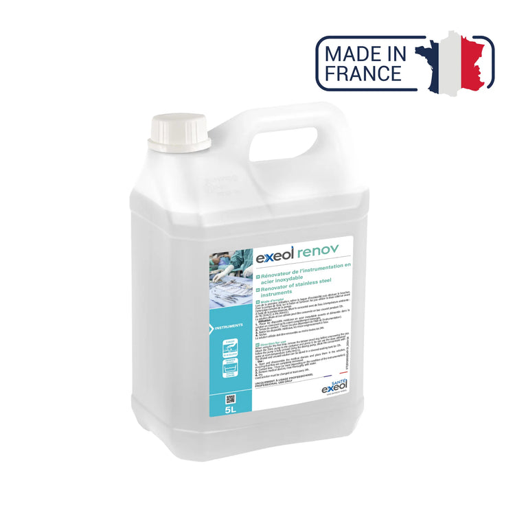 Exeol renov - Renovation of Stainless Steel Instruments - 1L or 5 L - Sodel Exeol 