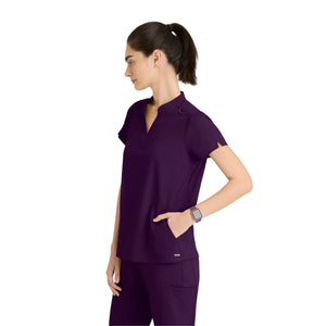 Flora - Tunique col à bande - Femme - Grey’s Anatomy Stretch Grey’s Anatomy 