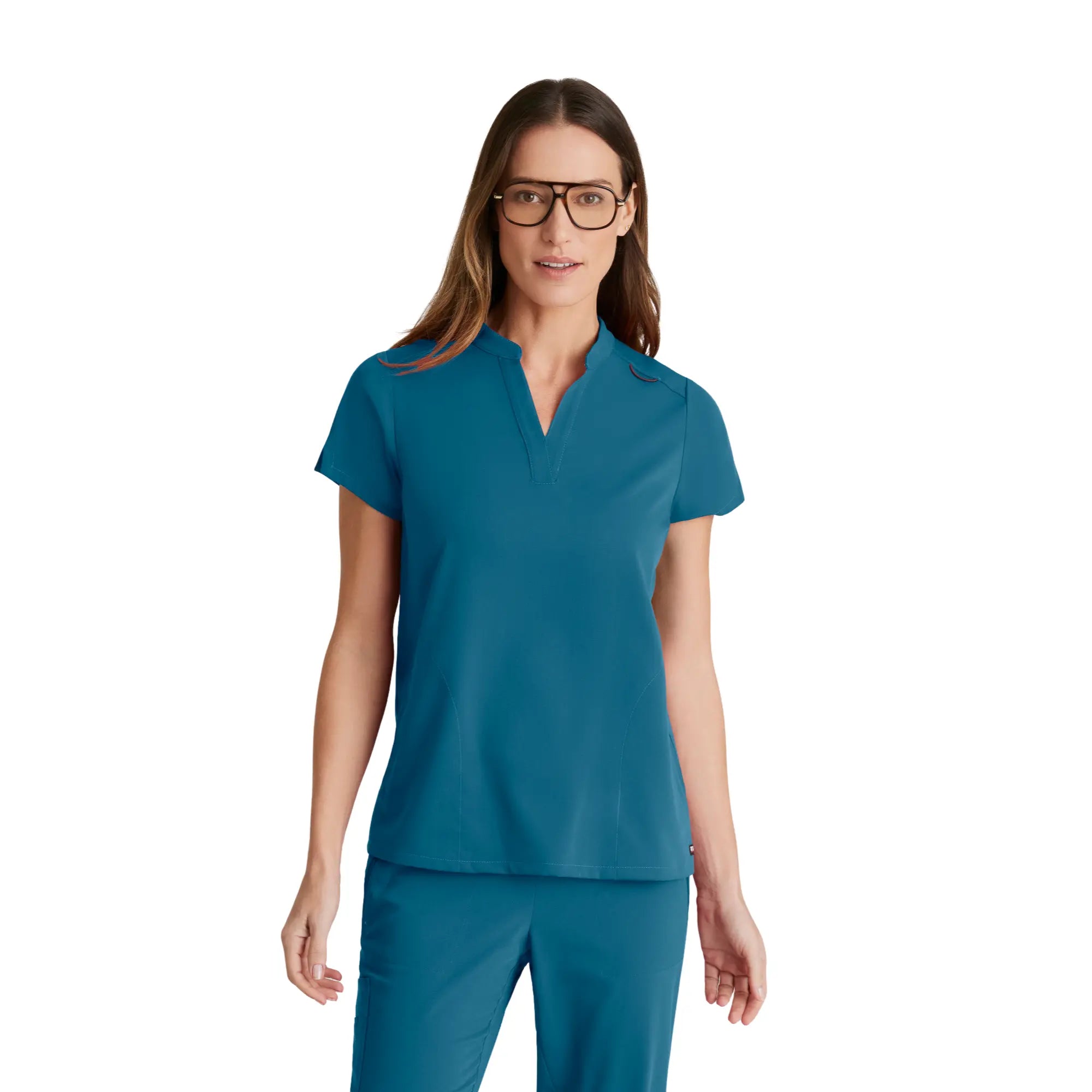 Flora - Tunique col à bande - Femme - Grey’s Anatomy Stretch Grey’s Anatomy  Bleu Bahamas / XL