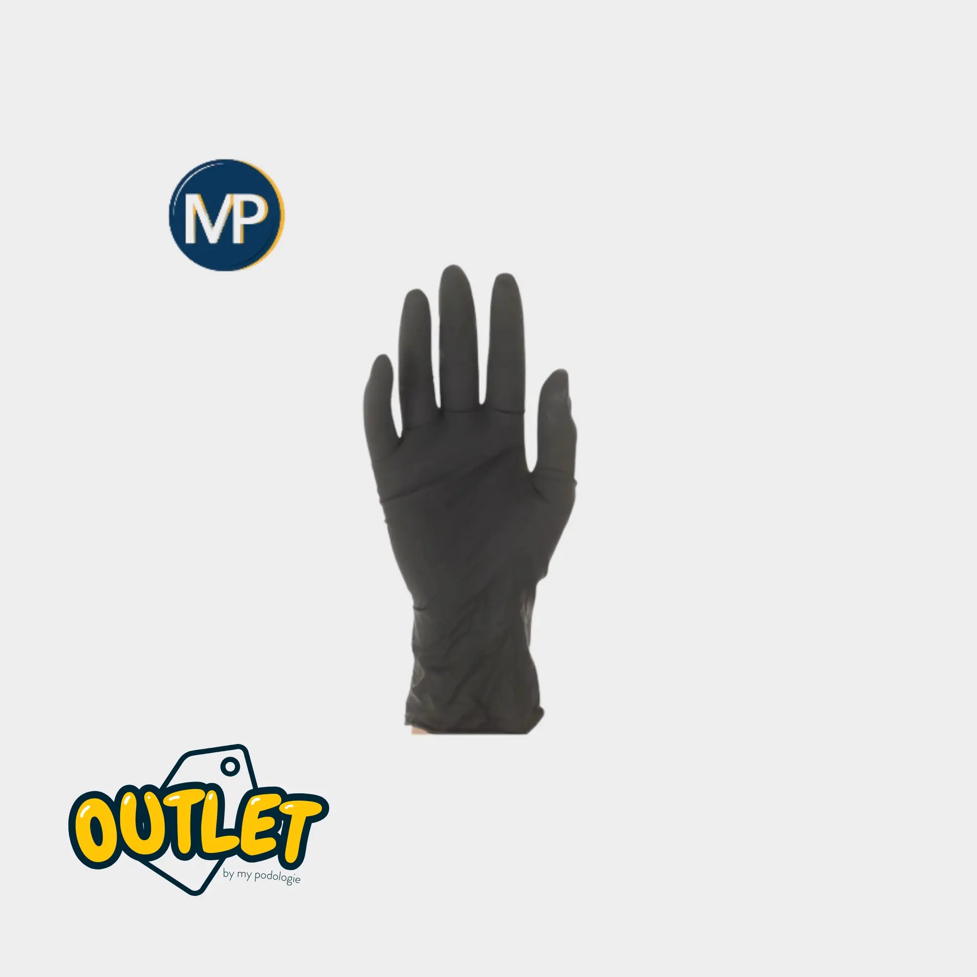 Gants d'examen - Nitrile Noir - Sans poudre - Boite de 100 - My Podologie // Date dépassée MP 