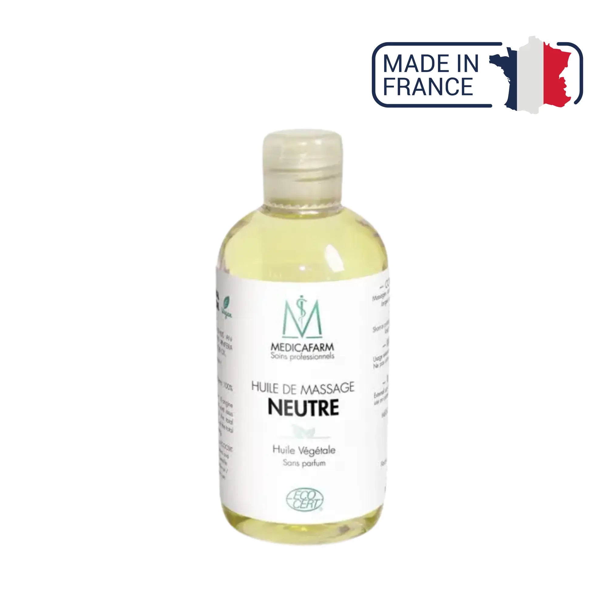 Huile de massage neutre végétale - Flacon Stop-goutte 250 ml - Medicafarm Medicafarm 
