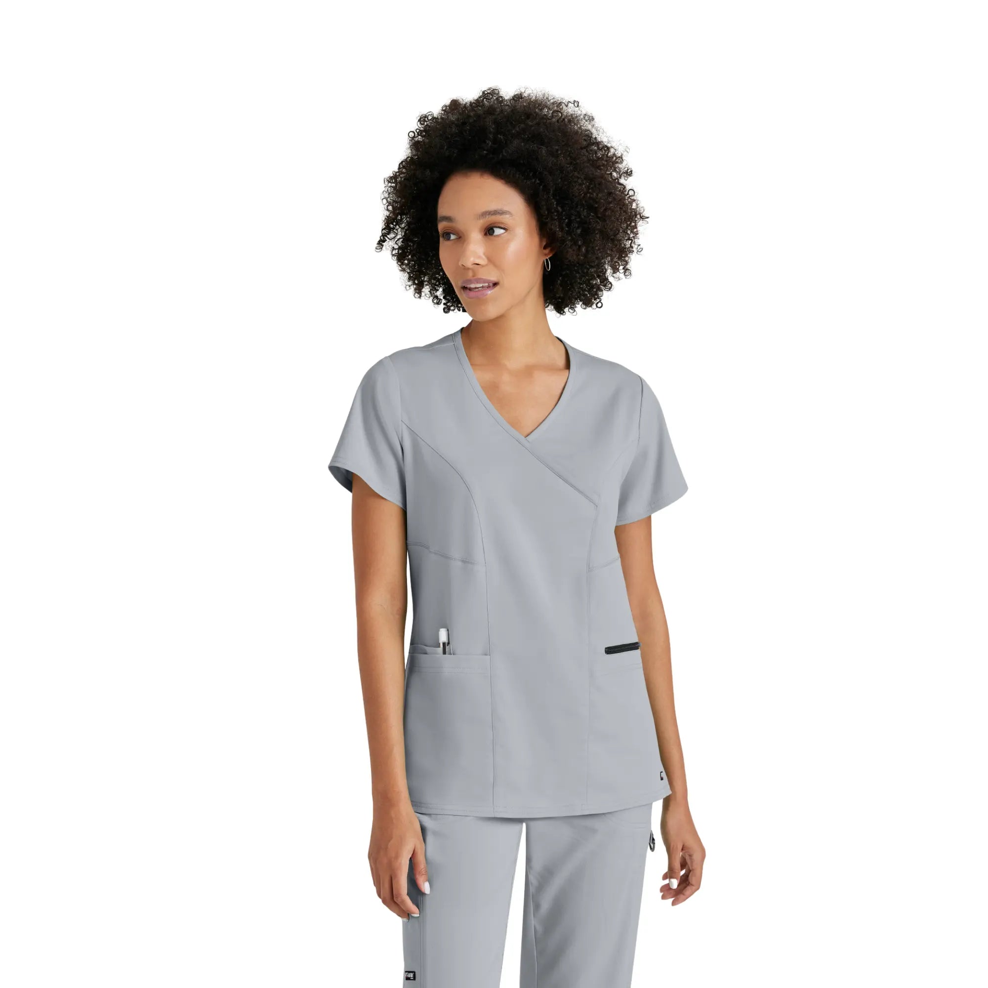 Kim - Tunique col V croisé - Femme - Grey’s Anatomy Stretch Grey’s Anatomy 