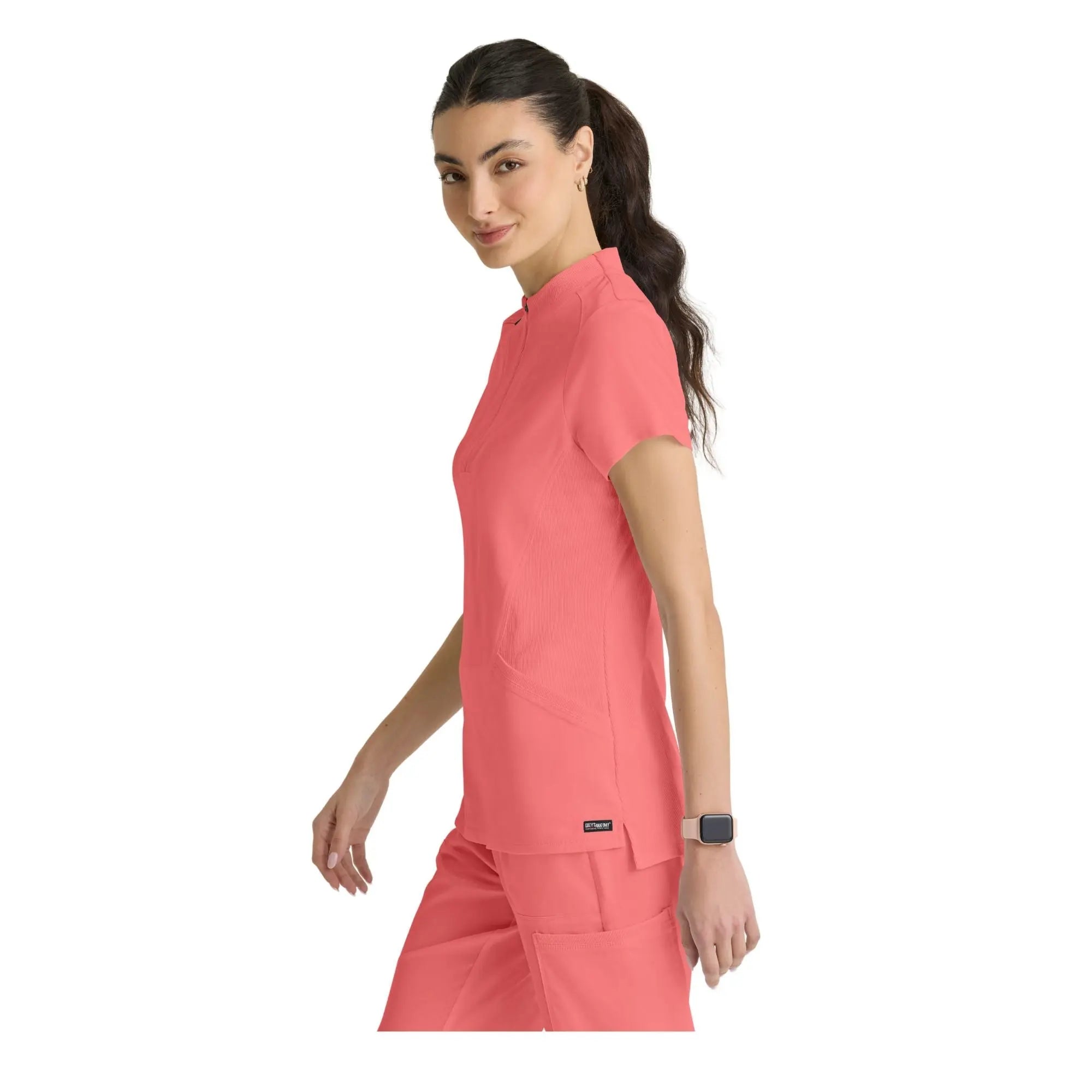 Kristi - High neck zipped tunic - Women - Grey’s Anatomy Stretch Grey’s Anatomy 