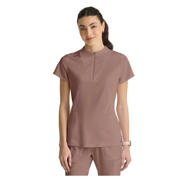 Kristi - High neck zipped tunic - Women - Grey’s Anatomy Stretch Grey’s Anatomy 