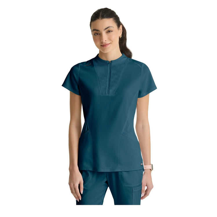 Kristi - High neck zipped tunic - Women - Grey’s Anatomy Stretch Grey’s Anatomy 