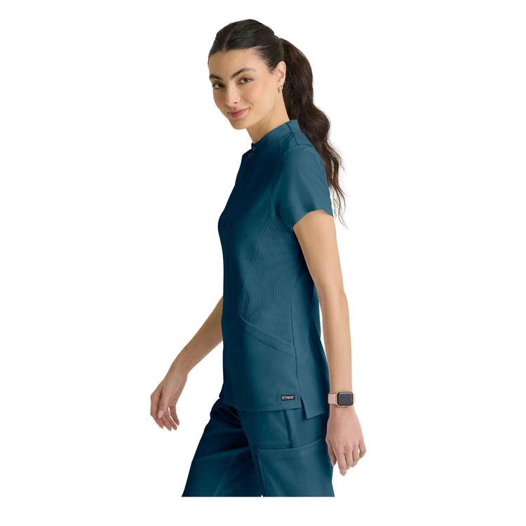 Kristi - High neck zipped tunic - Women - Grey’s Anatomy Stretch Grey’s Anatomy 