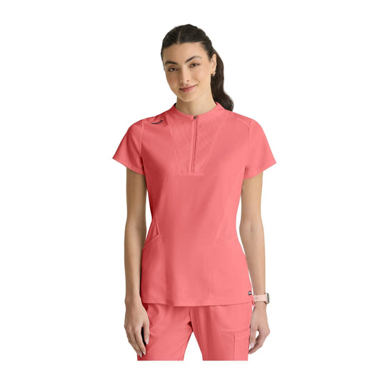 Kristi - Tuniek met hoge hals en ritssluiting - Dames - Grey's Anatomy Stretch Grey's Anatomy 