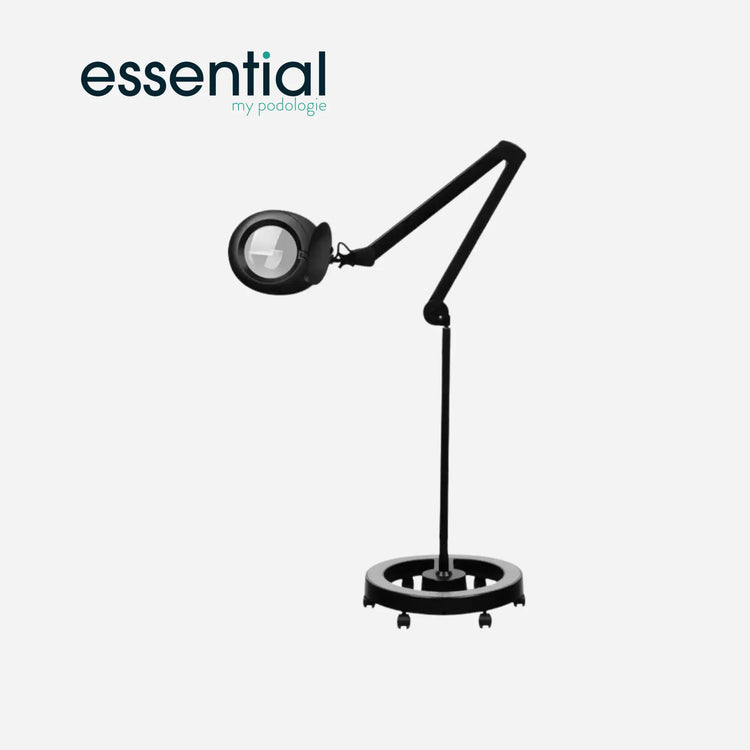 Lampe loupe Elegante 6025 avec trépied - Blanc ou noir - Essential by My Podologie Essential 