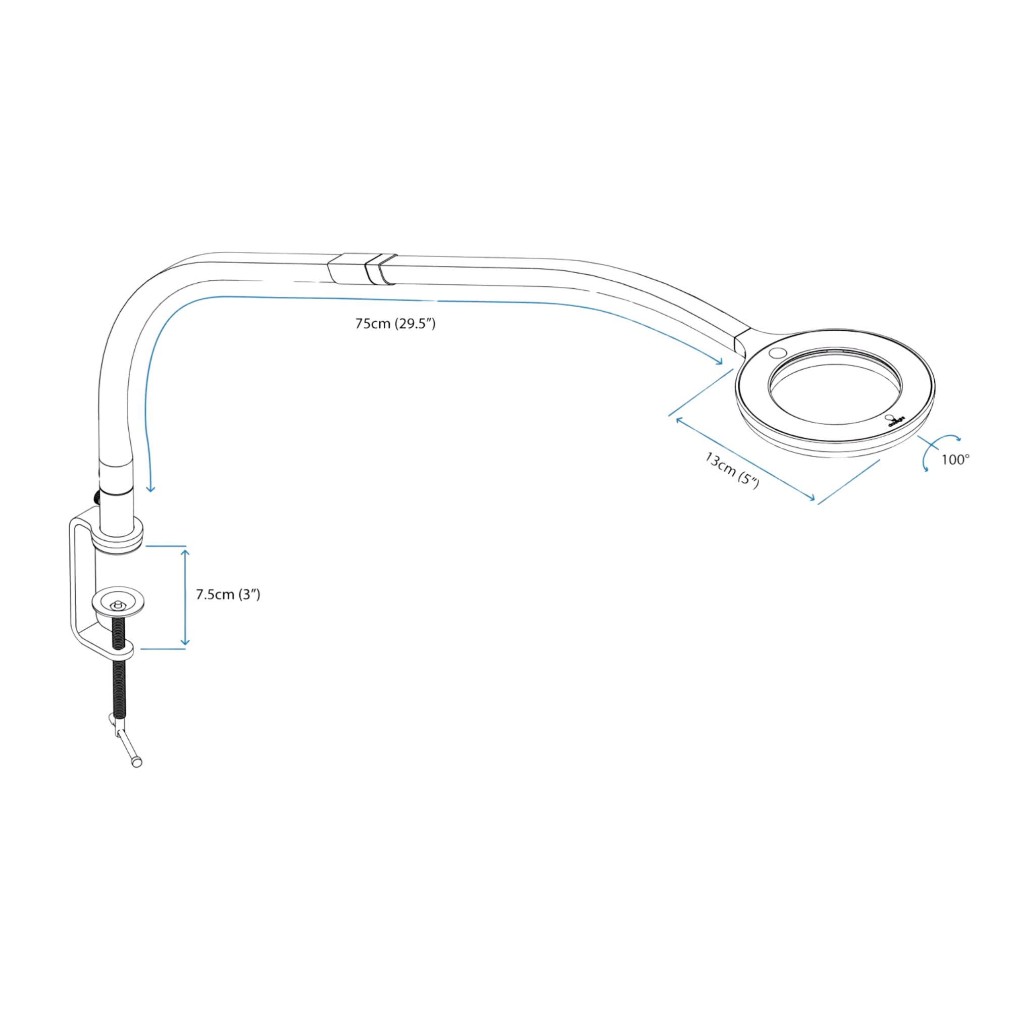 Lampe loupe LED Omega 3,5  - Ruck Ruck 