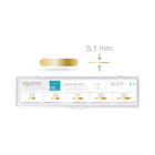 Pack of 50 adhesive tabs - Flat model - Mix of 5 sizes - Goldstadt - Ruck