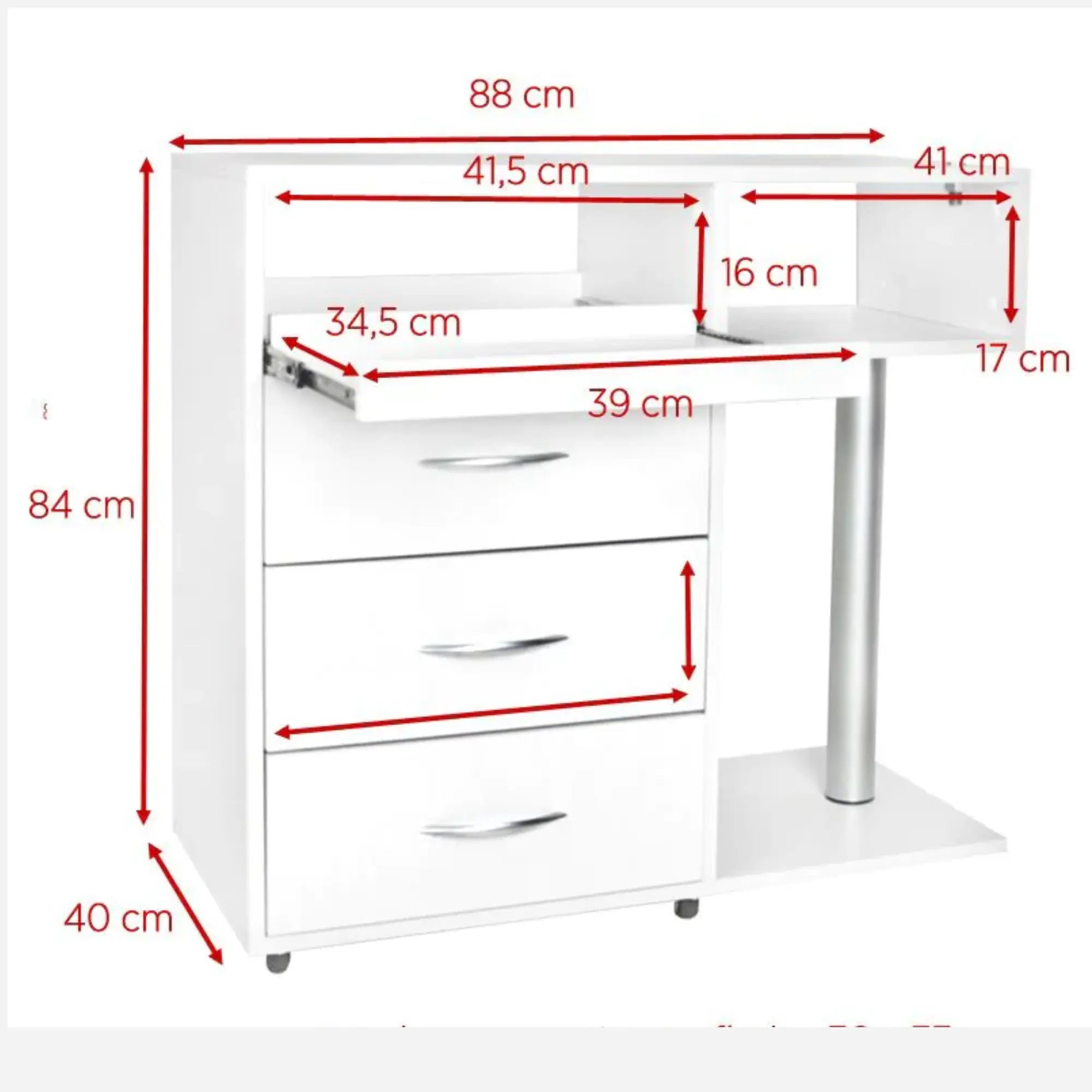 Meuble de Podologie - Y-300 Blanc - Essential by My Podologie Essential 
