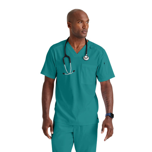 Murphy - Tuniek met V-hals - Heren - Grey's Anatomy Stretch Grey's Anatomy Caribbean Blue / XL