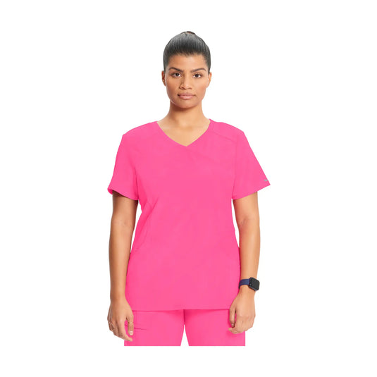 Ondres - Medische tuniek - Overslag - 66 cm - Dames - Cherokee - Kleur 1 Cherokee Medische Uniformen Roze-Karmijn-3XL