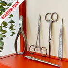 Instrumentatie startpakket - Nagelknipper, pean, schaar en meshouders - Essential van My Podologie