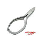 Nageltang - RVS - Satijnen afwerking - Rechte snede - Dood taps toelopend - 13,5 cm - Sam