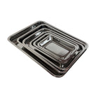 Rectangular stainless steel tray - 6 dimensions