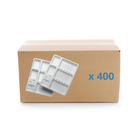 Behandeltrays voor eenmalig gebruik met compartimenten - 3 formaten - Doos van 400
