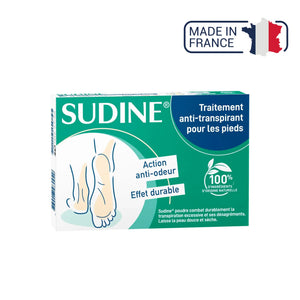 Poudre traitement anti-transpirant pour les pieds - Sudine Laboratoire Sorifa 