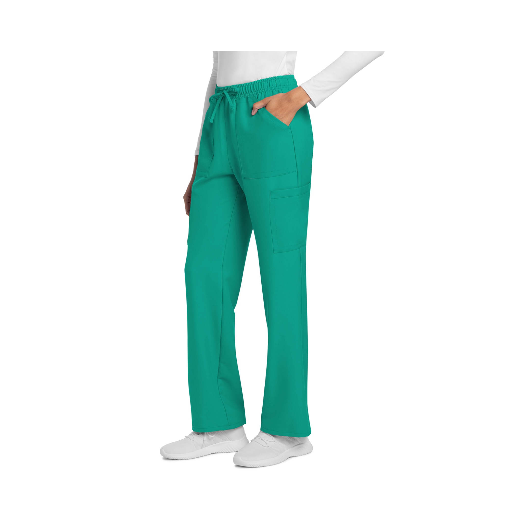 Saint-Malo - Pantalon jambes droites à cordon de serrage - Femme - Cherokee Cherokee Authentic Workwear 