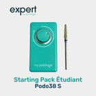Startpakket “Thuiszorg” studenten - 1 mintgroene Podo38S micromotor + 1 hardmetalen nagelknipper